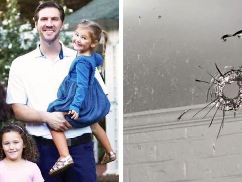 Gunshot fired at home where Republican congressional candidate’s children slept