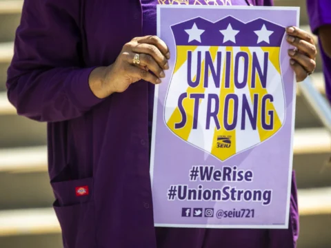 THE SEIU’S OWN STAFF ARE ON STRIKE IN ONE OF THE LARGEST UNION STAFF STRIKES IN US HISTORY